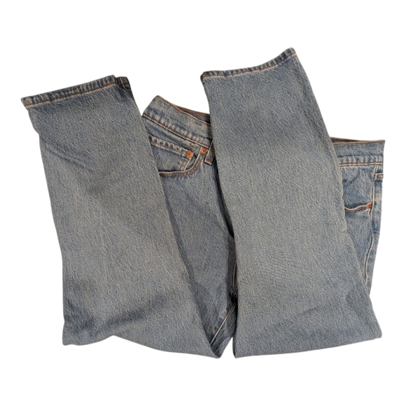 Levi's 501 Original Light Blue Ankle Jeans - Picture 4 of 7